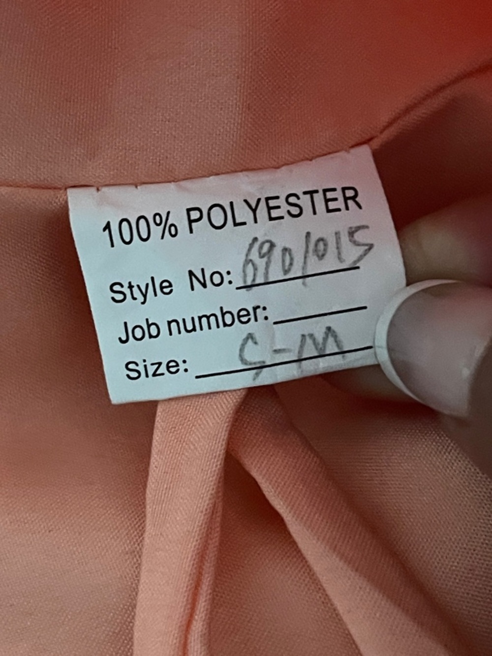 Peach Tulle Maternity Gown S /M Baby Shower Photoshoot Dress Ruffle Lace Up Back - Picture 7 of 10